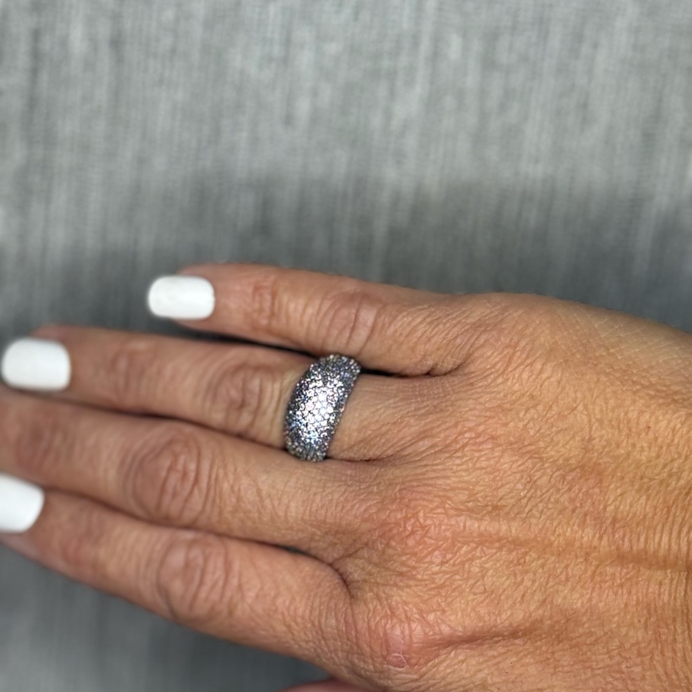 🚫SOLD🚫Bomb Party “All I Hear About” Ring – Hematite Plating, Diamo - Picture 6 of 6